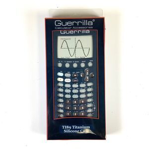 Guerrilla Silicone Case Texas Instruments TI 89 Titanium Graphing Calculator Blu